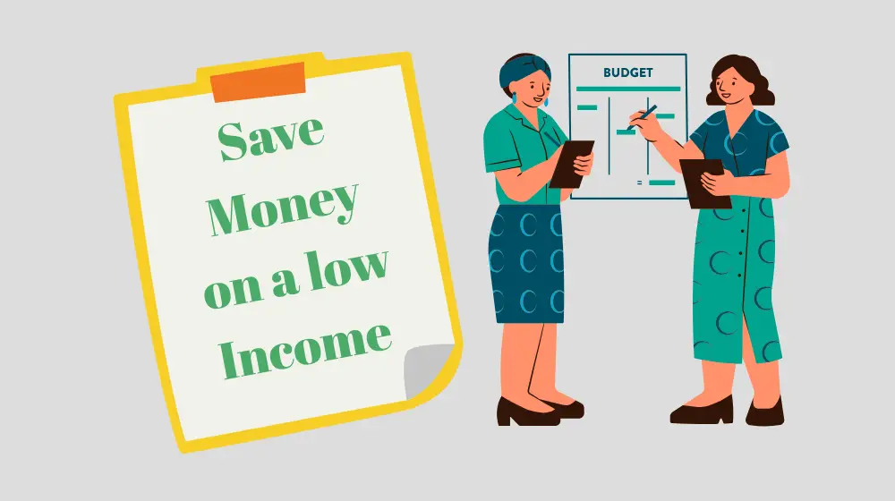 Save Money on a Low Income - Budget Planning Illustration
